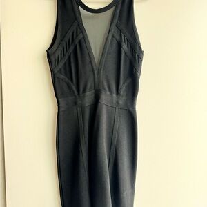bebe Black bodycon Dress xs
